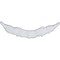 Ekena Millwork 26 1/4"W x 7 1/4"H x 1 1/8"P Palmetto Swag Small Onlay ONL07X26X01PA - alternate 1